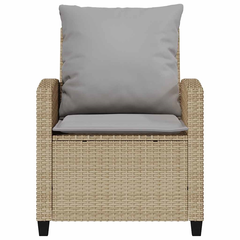 Afuera Living Contemporary Garden Sofa Set in Beige And Light Gray