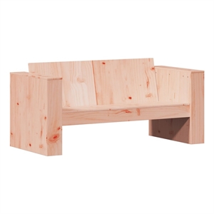 Afuera Living 2-Seater Solid Douglas Wood Garden Sofa Durable in Natural Wood