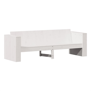 Afuera Living 3-Seater Solid Pine Wood Garden Sofa Durable in White