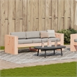 Afuera Living Rectangular Rustic Durable Outdoor Garden Sofa