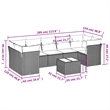 Afuera Living Contemporary 8 Piece Steel Large Sofa Set in Gray