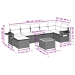 Afuera Living Contemporary 8 Piece Steel Small Sofa Set in Gray