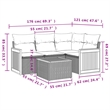 Afuera Living Contemporary 5 Piece Steel Sofa Set in Cream/Beige
