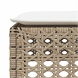 Afuera Living Contemporary 8 Piece Steel Small Sofa Set in Beige