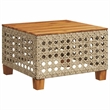 Afuera Living Contemporary Solid Acacia Wood Sofa Set in Beige