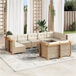 Afuera Living Contemporary Solid Acacia Wood Sofa Set in Beige