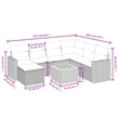 Afuera Living Contemporary 8 Piece Steel Sofa Set in Gray/Beige
