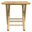 Afuera Living Contemporary 3 Piece Bamboo Bistro Set in Natural
