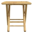 Afuera Living Contemporary 3 Piece Bamboo Bistro Set in Natural
