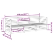 Afuera Living Contemporary Durable Wood Medium Sofa Set in Natural
