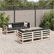 Afuera Living Contemporary Solid Pine Wood Large Sofa Set in Natural