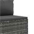 Afuera Living Contemporary 9 Piece Steel Patio Sofa Set in Gray