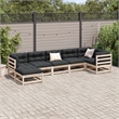 Afuera Living Contemporary Durable Wood Large Sofa Set in Natural