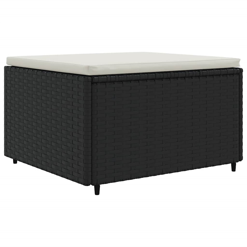 Afuera Living Contemporary 8 Piece Lounge Set in Black/Cream