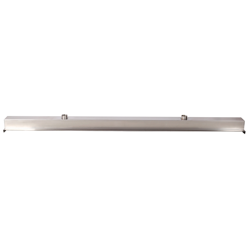 Afuera Living 59 Silver Steel Pool Fountain Spillway Descent Waterfall for Pool