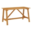 Afuera Living Contemporary Solid Wood Garden Dining Set in Brown