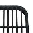 Afuera Living Dining Set in Black Poly Rattan Large Stackable Outdoor Dining Set
