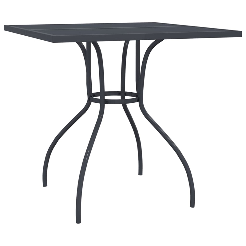 Afuera Living Steel Medium Foldable Garden Dining Set in Anthracite/Gray
