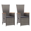 Afuera Living Solid Acacia Wood & Powder-Coated Steel Dining Set in Gray