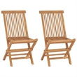 Afuera Living Solid Teak Wood Compact Foldable Garden Dining Set in Brown