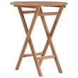 Afuera Living Solid Teak Wood Compact Foldable Garden Dining Set in Brown