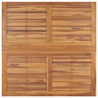 Afuera Living Solid Teak Wood Medium Foldable Outdoor Dining Set in Brown