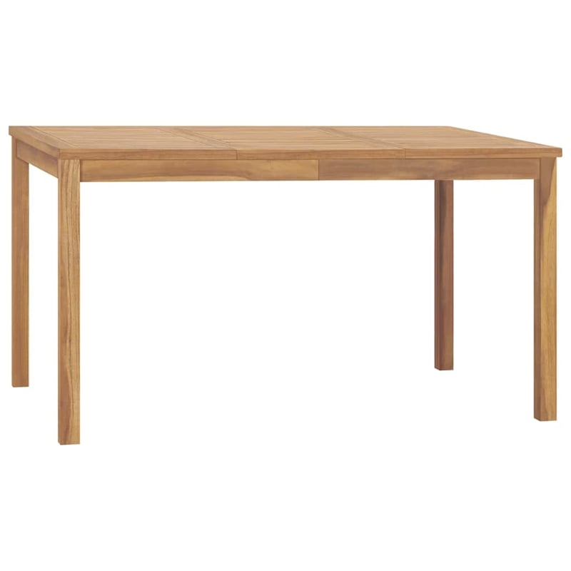 Afuera Living Fine Sanded Teak Hardwood Garden Dining Set in Natural Teak