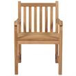 Afuera Living Fine Sanded Teak Hardwood Garden Dining Set in Natural Teak