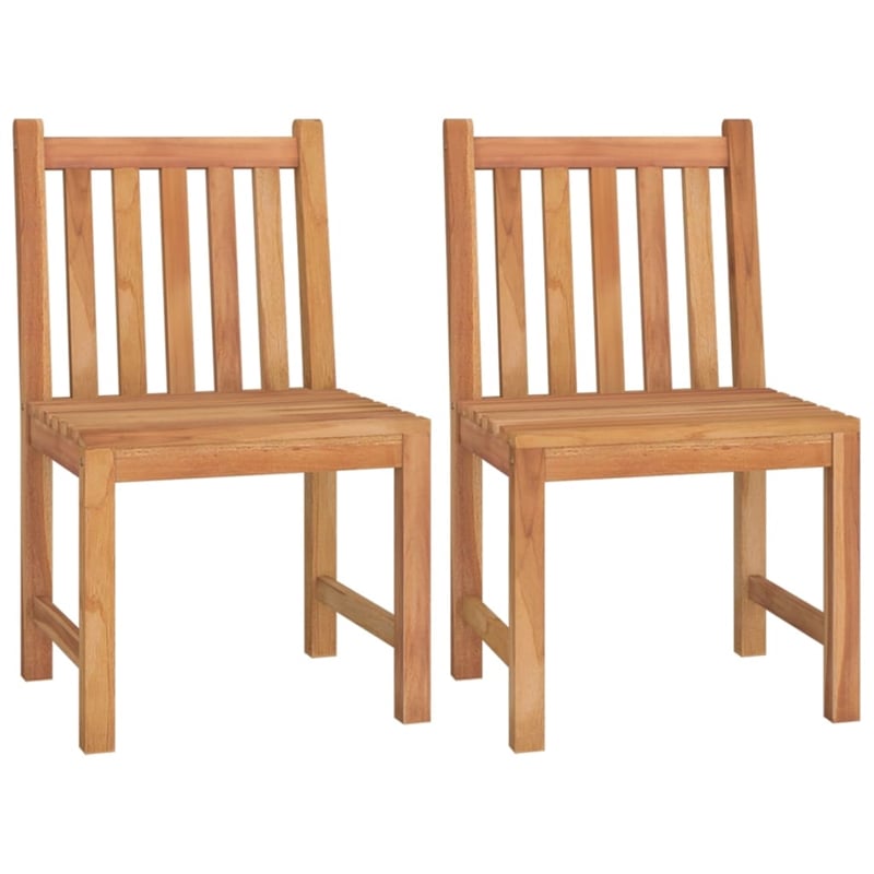 Afuera Living Solid Teak Wood Standard Durable Garden Dining Set in Brown
