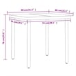 Afuera Living PE Rattan Standard Foldable Garden Dining Set in Gray and Black
