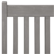 Afuera Living Garden Dining Set in Gray Wash Solid Acacia Wood Large Foldable