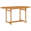 Afuera Living Bookshelf Board Teak Solid Teak Wood Medium Foldable Dining Set