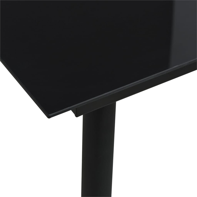 Afuera Living 3 Piece Powder-Coated Steel Dining Set in Black