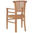 Afuera Living Solid Teak Wood Large Durable Garden Dining Set in Brown