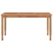 Afuera Living Solid Teak Wood Large Durable Garden Dining Set in Brown