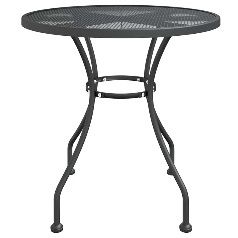 Afuera Living Contemporary Garden Dining Set in Anthracite/Gray