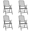 Afuera Living Contemporary Garden Dining Set in Anthracite/Gray
