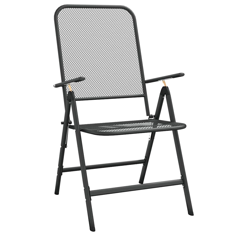 Afuera Living Contemporary Garden Dining Set in Anthracite/Gray