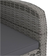 Afuera Living Contemporary Outdoor Dining Set in Gray/Dark Gray
