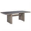 Afuera Living Contemporary Outdoor Dining Set in Brown and Gray