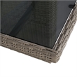 Afuera Living Contemporary Outdoor Dining Set in Brown and Gray