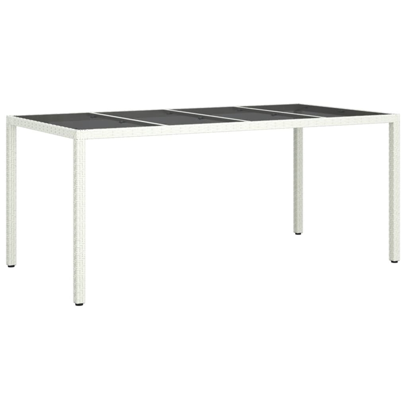 Afuera Living Contemporary 9 Piece Patio Dining Set White/Black