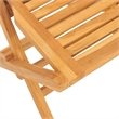 Afuera Living Contemporary Garden Dining Set Natural Teak/Brown