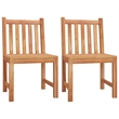 Afuera Living Contemporary Garden Dining Set Natural Teak/Brown