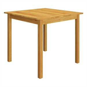 Afuera Living Dining Set in Black Acacia Wood/Rattan/Powder-Coated Steel