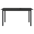 Afuera Living Contemporary Powder-Coated Aluminum Dining Set in Black