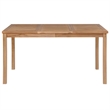 Afuera Living 7 Piece Solid Teak Wood Garden Dining Set in Natural Teak