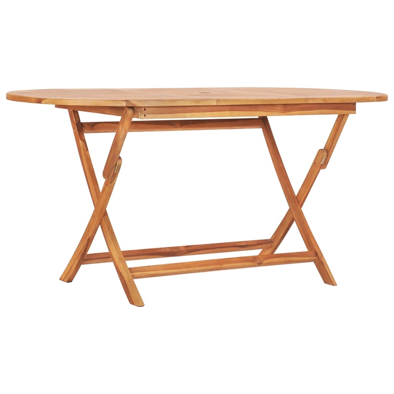 Afuera Living Teak Hardwood Standard Outdoor Dining Set in Natural Teak