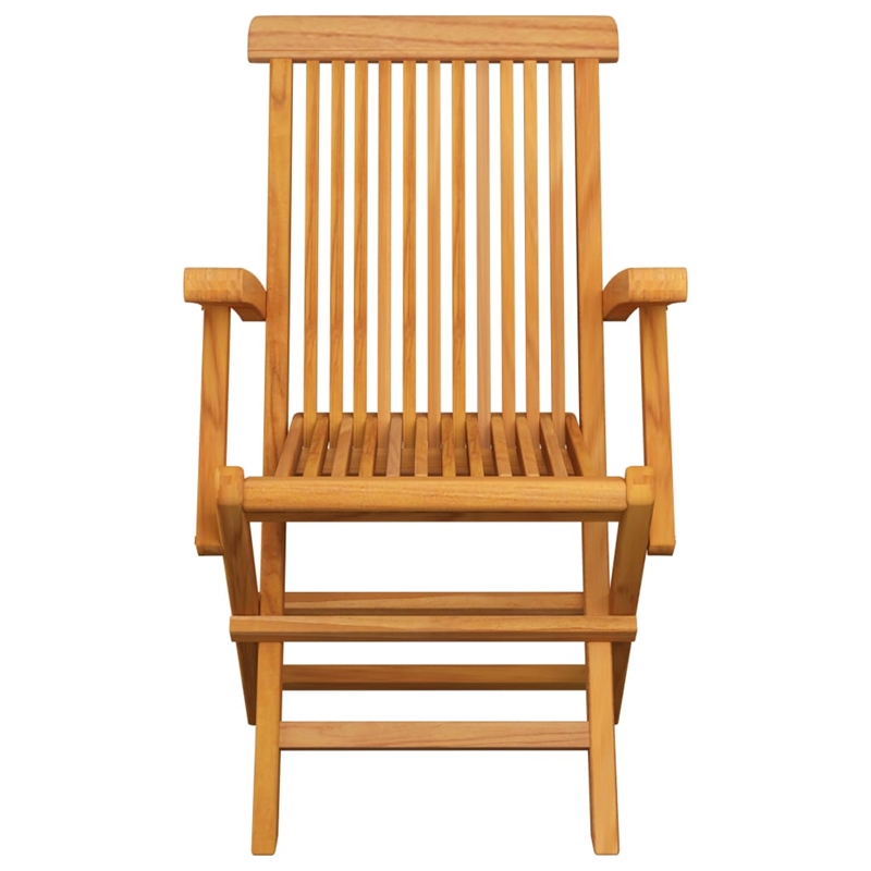 Afuera Living Solid Teak Wood Medium Outdoor Dining Set in Natural Teak