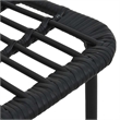Afuera Living Poly Rattan/Powder-Coated Steel/Glass Dining Set in Black